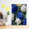 thumbnail image 5 of Acrylic Writing Board Gold 12.5*9 Inch Clipboards Transparent Acrylic Material Suitable For Office Classroom Teachers Fashion Bloggers Stationery Enthusiasts Blue and White Flowers, 5 of 9