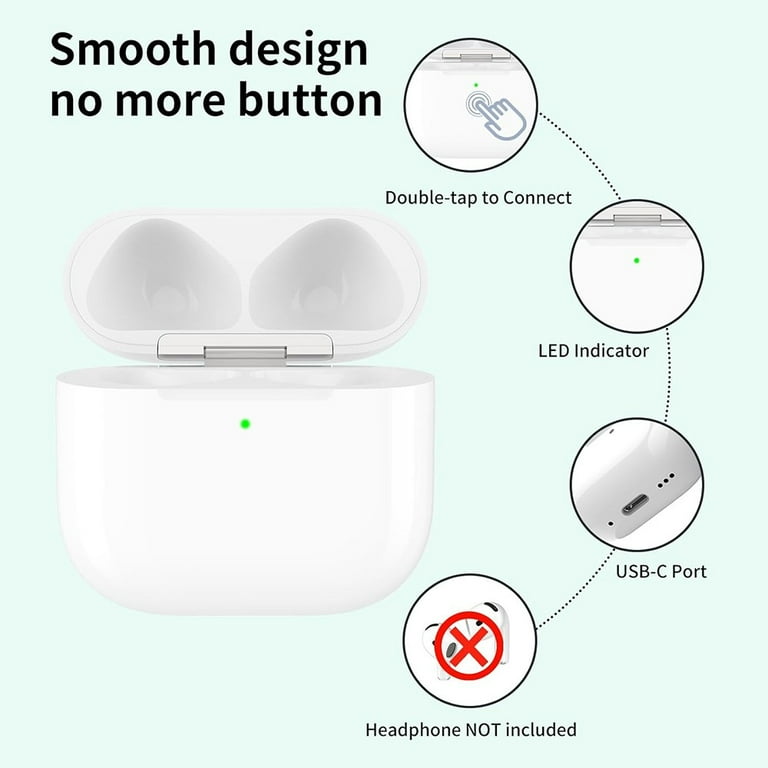 Replacement Wireless Charging Case for AirPods 4th Gen (A3050