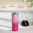 thumbnail image 2 of Taza de café Tumbler Konokyo de viaje, 473 ml, acero inoxidable, 2 of 7