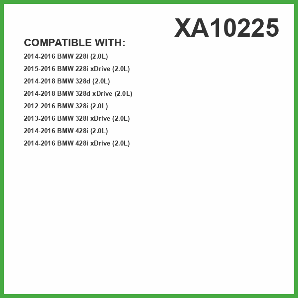 ECOGARD XA10225 Premium Engine Air Filter Fits 2012-2016 BMW 328i, 2013-2016 328i xDrive, 2014-2016 428i, 428i xDrive, 2014-2018 328d xDrive, 2014-2016 228i, 2015-2016 228i xDrive