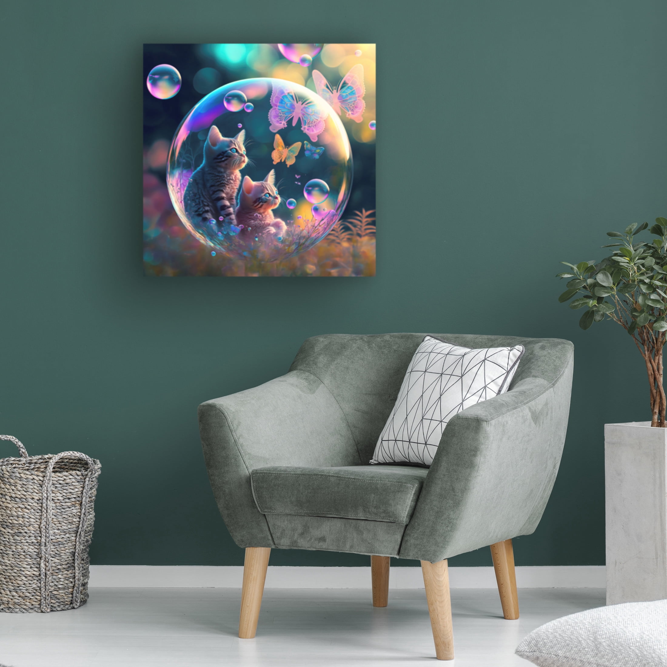 Canvas Wall Art - Ray Heere 'Mystical Morning 33' Wall Art for Living Room, Bedroom, or Office Décor by Trademark Fine Art - 14 x 14 Inches