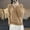 Khaki, variant on Fengqque Women’s V Neck Knit Sweater Long Sleeve Ribbed Cuff Hem Loose Fit Pullover Shirts Casual Layering Tops White XL