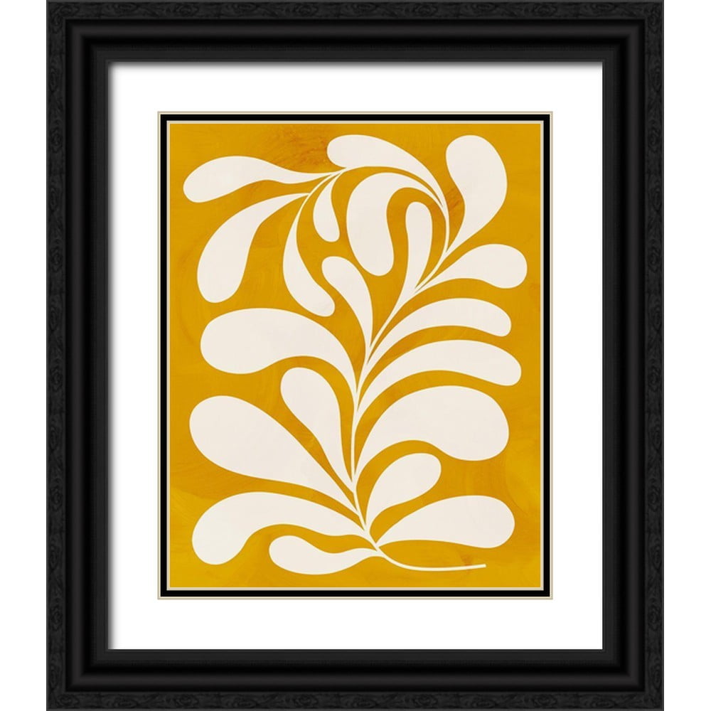 Popp Grace 20x24 Black Ornate Wood Framed with Double Matting Museum Art Print Titled - Goldenrod I