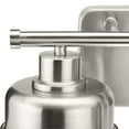 thumbnail image 6 of Beckner Collection Two-Light Brushed Nickel Clear Glass Urban Industrial Bath Light, 6 of 12