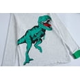 thumbnail image 3 of Popshion Boys Pajamas Toddler 100% Cotton Long Sleeve Pjs Set T-Rex Dinosaurs Clothes Kids Sleepwear 3T/6230, 3 of 7