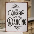 thumbnail image 2 of Kitchen is for Dancing Distressed Metal Sign for Farmhouse Kitchen Signs Wall Decor, 2 of 2