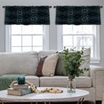 thumbnail image 4 of LALILO Kitchen Curtain Valance Tie Dye Colorful Boho Ink Rod Pocket Window Curtain 52"x 18" Set of 2, 4 of 5
