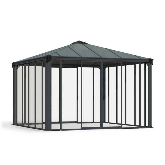 CANOPIA by PALRAM Ledro 12 ft. x 12 ft. Enclosed Garden Gazebo / Hot Tub Enclosure Solarium