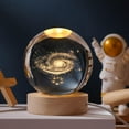 thumbnail image 4 of Lámpara de noche con bola de cristal 3D de 3,15 pulgadas, luz educativa, planetaria, decorativa, nocturna. Vía láctea, 4 of 9