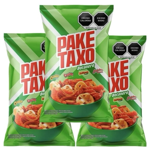 Paketaxo Botanero BIG 215g Pack of 3 papas snack Mexican chips