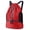 Red, variant on 3-Compartment Sports Drawstring Backpack, Water-Resistant Gym Bag with Wet/Dry Separation, Side Pockets & Zipper Pocket, Lightweight Swim Soccer Basketball Sack