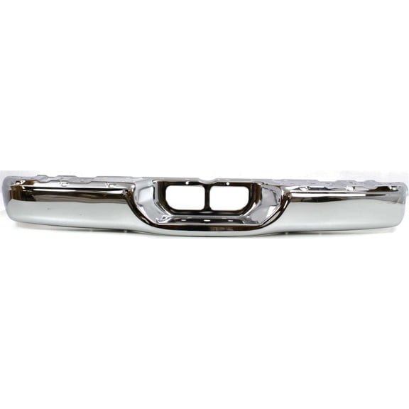 Step Bumper Compatible with Toyota Tundra 2000-2006 Face Bar Only Chrome Steel Fleetside