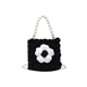 thumbnail image 4 of Bolsa DIY Hit Color Flower Ball de hombro Mujer Cadena de perlas (Negro) Ehuebsd Para Estrenar, 4 of 9