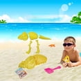 thumbnail image 5 of Dinosaur Skeleton Sand Toy for Beach Play, One Size, Blue, 5 of 8