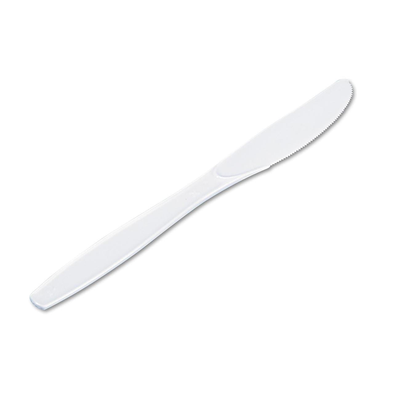 Dixie Plastic Knives, Heavyweight, White (1,000 ct.)