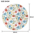 thumbnail image 6 of Pioneer Flower Floral Print Pattern Round Tablecloth 60"x60",Wrinkle Wipeable Table Cloth for Kitchen Dining Room Picnic Patio Party, 6 of 6