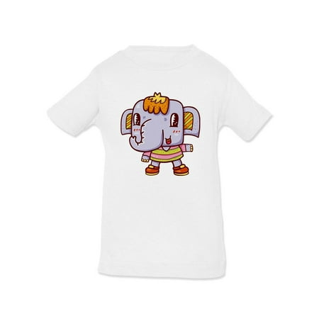 

Elephant Smiling T-Shirt Infant -Image by Shutterstock 6 Months