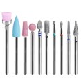 thumbnail image 1 of 10PCS Nail Drill Bit Set Professional Assorted Manicure Drill Bit Nail Art Tool, 1 of 10