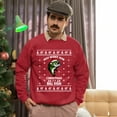 thumbnail image 5 of Christmas Sweatshirt, All I Want For Christmas Is A Big Fish Funny Fishing Sweatshirt, Festive Bass Angler Ugly Holiday Sweatshirt, Unique Fisherman Gift for Men & Women, 5 of 5