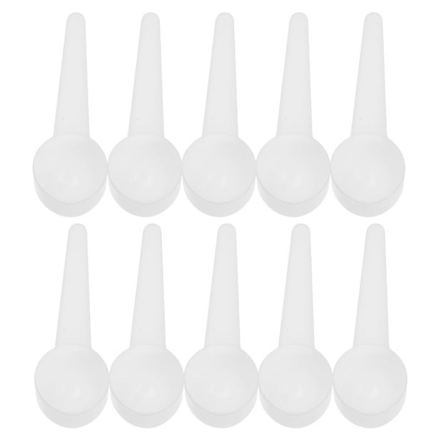 WORGEOUS 50 Uds cucharas medidoras cucharas pequeñas de azúcar cucharas de leche en polvo cucharas de proteína de café 10g