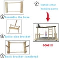 thumbnail image 6 of kathson Bird Playground,Parrot Play Stand,Parakeet Play Gym with Feeding Cups,Cockatiel Prickly ash wooden Perchs Playstand with Exercise Toys for Budgie Conures Cockatoos Lovebirds Playpen, 6 of 8