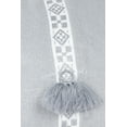thumbnail image 3 of Light Grey Geo Trim So Soft Linen Pillow 12x20 Down Insert, 3 of 4