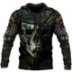 thumbnail image 2 of Sudadera con capucha y cremallera vintage para hombre, estampado de calaveras, chaqueta de moda con estampado 3D, tendencia informal de calle, ropa de otoño e invierno para hombre, 2 of 5