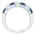 thumbnail image 3 of Pompeii 1 1/2Ct TW Round Diamond & Blue Sapphire Stackable Ring in 14k Gold Lab Grown, 3 of 5