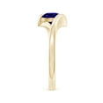 thumbnail image 3 of Angara Natural 0.9 Ct. Tanzanite Solitaire Ring in 14K Yellow Gold for Women (Ring Size: 12), 3 of 9