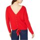 thumbnail image 2 of Suéter de Punto con Encaje en la Espalda Maison Jules para Mujer Rojo XS, 2 of 2