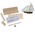 thumbnail image 6 of 1:120 DIY Wooden Assembly Sailing Ship Model Classic Sailing Boat Puzzle T jbdAL, 6 of 10