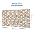 thumbnail image 3 of Kdxio Cute Rabbit Floral Print Large Gaming Mouse Pad,Non-Slip Base,Water Resist Keyboard Pad for Gamer,Office & Home,29.5 x 15.8 in, 3 of 9