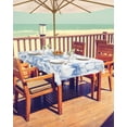 thumbnail image 2 of Fsddascl Blue Bunny Easter Outdoor Tablecloth - 60x102 Inch Rectangle Dining Table Cover, Vintage Rabbit Spring Floral Waterproof Outdoor Table Cloth with Umbrella Hole & Zipper for Picnic/Patio, 2 of 7