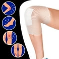 thumbnail image 4 of Triani 2 Rolls Elastic Net Wound Dressing Bandage Breathable Tubular Gauze Stretch Bandages Wrap Retainer for Elbow Shank thighs Arm Ankle (Size 7/2.287 Inch x 2.2Yard )White, 4 of 6
