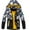 Yellow Geometry(lining:fleece), variant on Boys Rain Jackets Lightweight Waterproof Hooded Raincoats Windbreakers for Kids