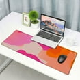 thumbnail image 6 of Heduofu Boho Pink Desk Mat Modern Abstract Cute Mouse Pad  Non-Slip Rubber Base Extended Kawaii Pink Mousepad Stitched Edges Keyboard Mouse Mat Desk Accessories for Women Office Decor, 6 of 6