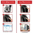 thumbnail image 2 of Brentwood 1500 Watt Stainless Steel 1.7 Liter Electric Kettle with 5 Temperature Presets in Silver, 2 of 11