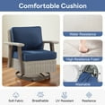 thumbnail image 6 of Outdoor Wicker Swivel Chairs with Cushions(Set of 2) for Patio, 6 of 7