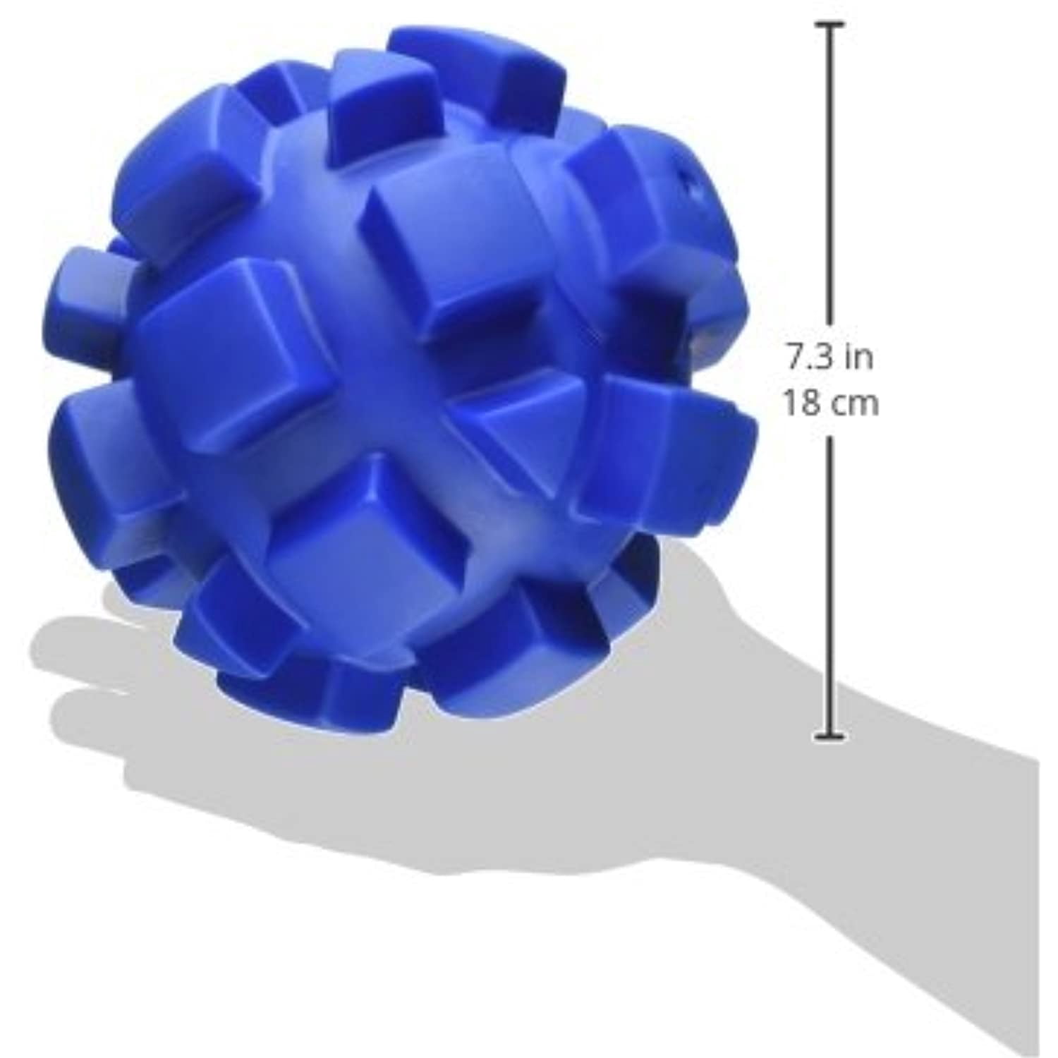 Hueter Toledo Soft Flex Bumby Ball Dog Toy Blue 7" x 7" x 7"