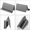 thumbnail image 4 of zhangmingg Stainless Steel Business Card Holder Desk Display Stand Elegant Organization Reception Accessory 2PCS, 4 of 5