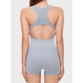 thumbnail image 2 of Athletic Romper Women Soft Workout Jumpsuit Scrunch Shorts Square Neck Bodysuit One Piece Sleeveless Tank Top, 2 of 4