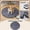 Gray, variant on Washable Pee Mat, Round Absorbent Dog Pad for Cats, Non-Slip Waterproof Quick-Dry Floor Protector, Reusable All-Season Training Crate Cushion(S,Coffee)