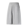 thumbnail image 5 of WIZUTIZ Men's Athletic Shorts Summer Cool Feel Elastic Waist Wide Leg Sports Five-Point Bottoms Twill Breathable Drawstring Relaxed Fit for Casual Outdoor Daily Wear Mens Fashion, 5 of 6
