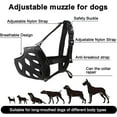 thumbnail image 6 of Dog Muzzle,Soft Basket Silicone Muzzles for Dog, Best to Prevent Biting, Chewing and Barking, Allows Drinking and Panting,BlackM 31.5cm, 6 of 8