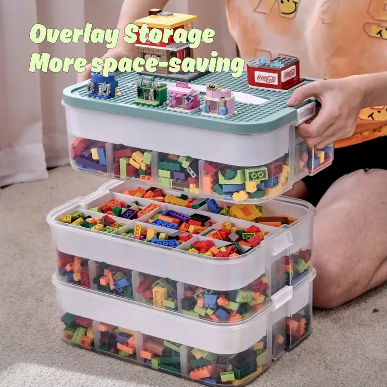 Plastic Box Building Blocks Storage, Lego Storage Organizer