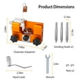 thumbnail image 6 of Chainsaw TeqHome Chain Sharpening Jig Universal Chainsaw Sharpener Kit Hand Crank Chain Sharpener for Electric Saw for Lumberjack Garden Worker, 6 of 8