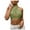 Green, variant on Clearance Sale 2025 Intimates Sexy Vendaje Halter Crop Top Mangas Backless Club Party Shirt Chi Wrap Tops Clearance Deals Overstock Items Clearance