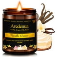 thumbnail image 1 of Vanilla Cream Candle | Sweet Fall's Candle - Vanilla Scented Candles for Fall - 7oz Autumn Soy Candles for Home Scented, 50Hours Burn Time, Fall Gifts for Women Men/Autumn Celebration/Thanksgiving, 1 of 7