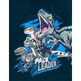 thumbnail image 5 of Jurassic World Jurassic Park Blue T-Rex Fleece Pullover Hoodie and Jogger Pants Outfit Set Logo Toddler to Big Kid, 5 of 5