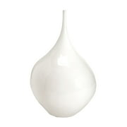 Angle View: Dimond Home White Hand Blown Bottle